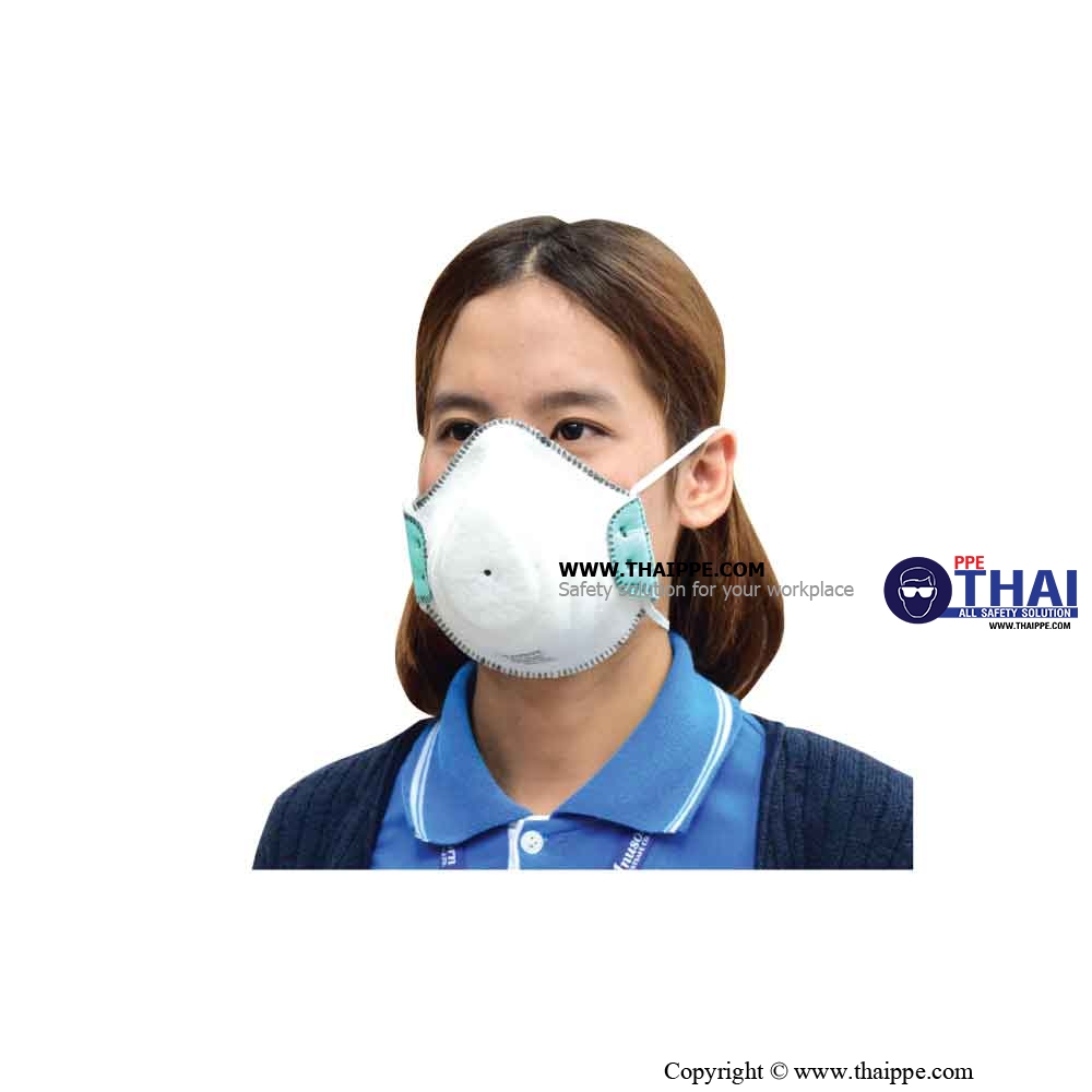 UNIAIR-002 #หน้ากากป้องกันฝุ่น, ละออง, ฟูมโลหะ, ไอระเหยจากสารเคมี #UNIAIR