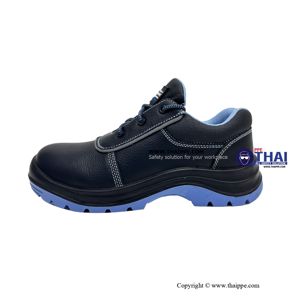 APOLO AIR SPACE [S3] รองเท้านิรภัยหุ้มส้น สีดำ พื้น PU/TPU, หัวคอมโพสิต200J พื้น Dynaflex ยี่ห้อ BESTSAFE 