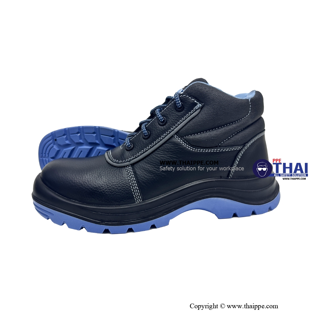 PICAZO AIR SPACE [S3S SR FO] รองเท้านิรภัยหุ้มข้อ สีดำ พื้น PU/TPU, หัวคอมโพสิต200J พื้น Dynaflex ยี่ห้อ BESTSAFE