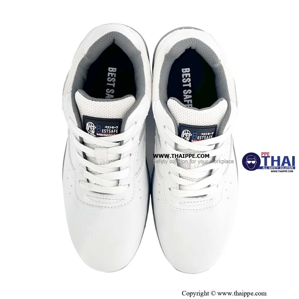 Z-TOKYO SPORT WHITE [S2] #BESTSAFE รองเท้านิรภัยทรง SPORT กันไฟฟ้าสถิตย์ หัว COMPOSITE 