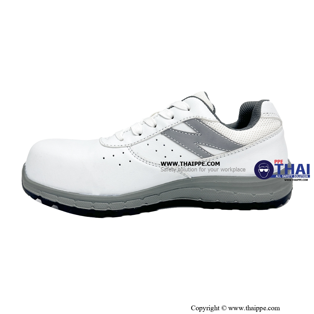 Z-TOKYO SPORT WHITE [S2] #BESTSAFE รองเท้านิรภัยทรง SPORT กันไฟฟ้าสถิตย์ หัว COMPOSITE 