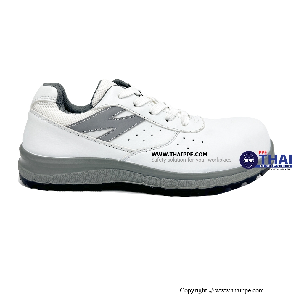 Z-TOKYO SPORT WHITE [S2] #BESTSAFE รองเท้านิรภัยทรง SPORT กันไฟฟ้าสถิตย์ หัว COMPOSITE 