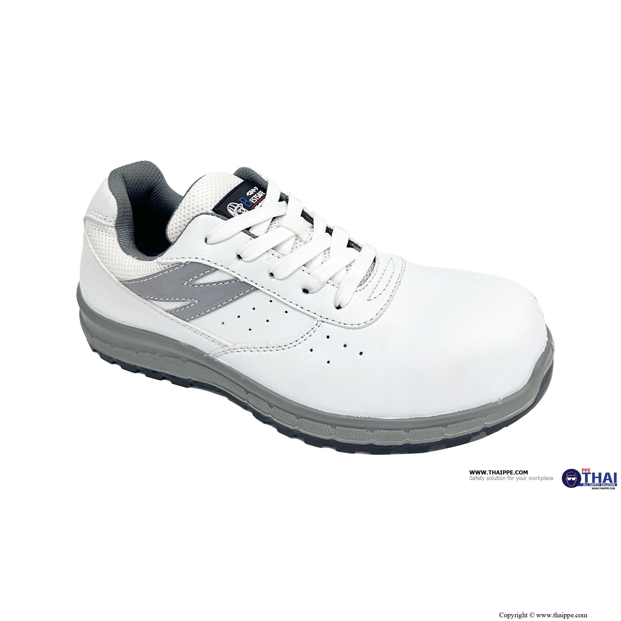 Z-TOKYO SPORT WHITE [S2] #BESTSAFE รองเท้านิรภัยทรง SPORT กันไฟฟ้าสถิตย์ หัว COMPOSITE 