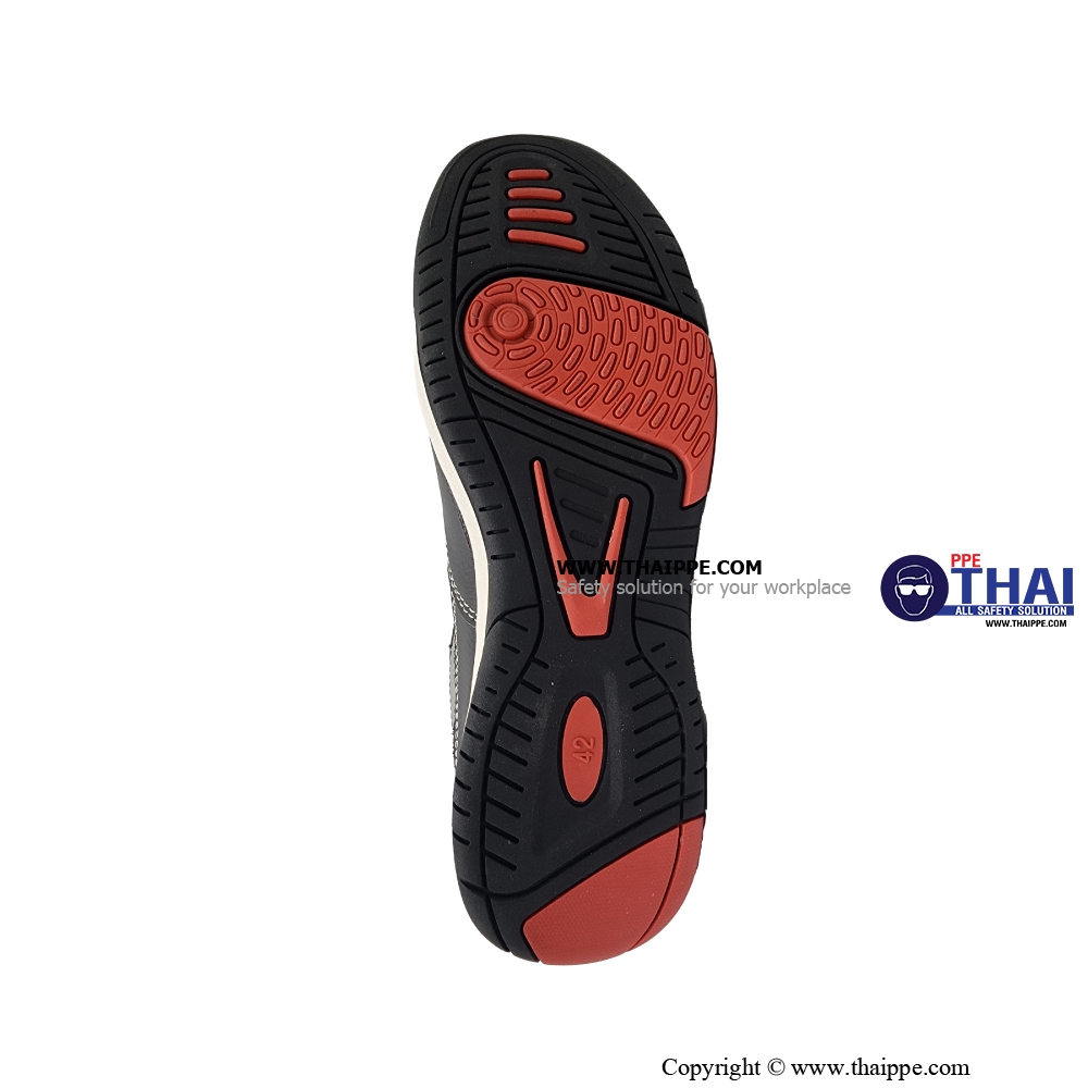 Z-California Nitrile Black [SBP][HRO] # BESTSAFE รองเท้านิรภัยทรง SPORT MICROFIBER LEATHER  สีดำ หัว COMPOSITE พื้นNITRILE 300 C กันทะลุ Dynaflex  ยี่ห้อ BESTSAFE Size : 45