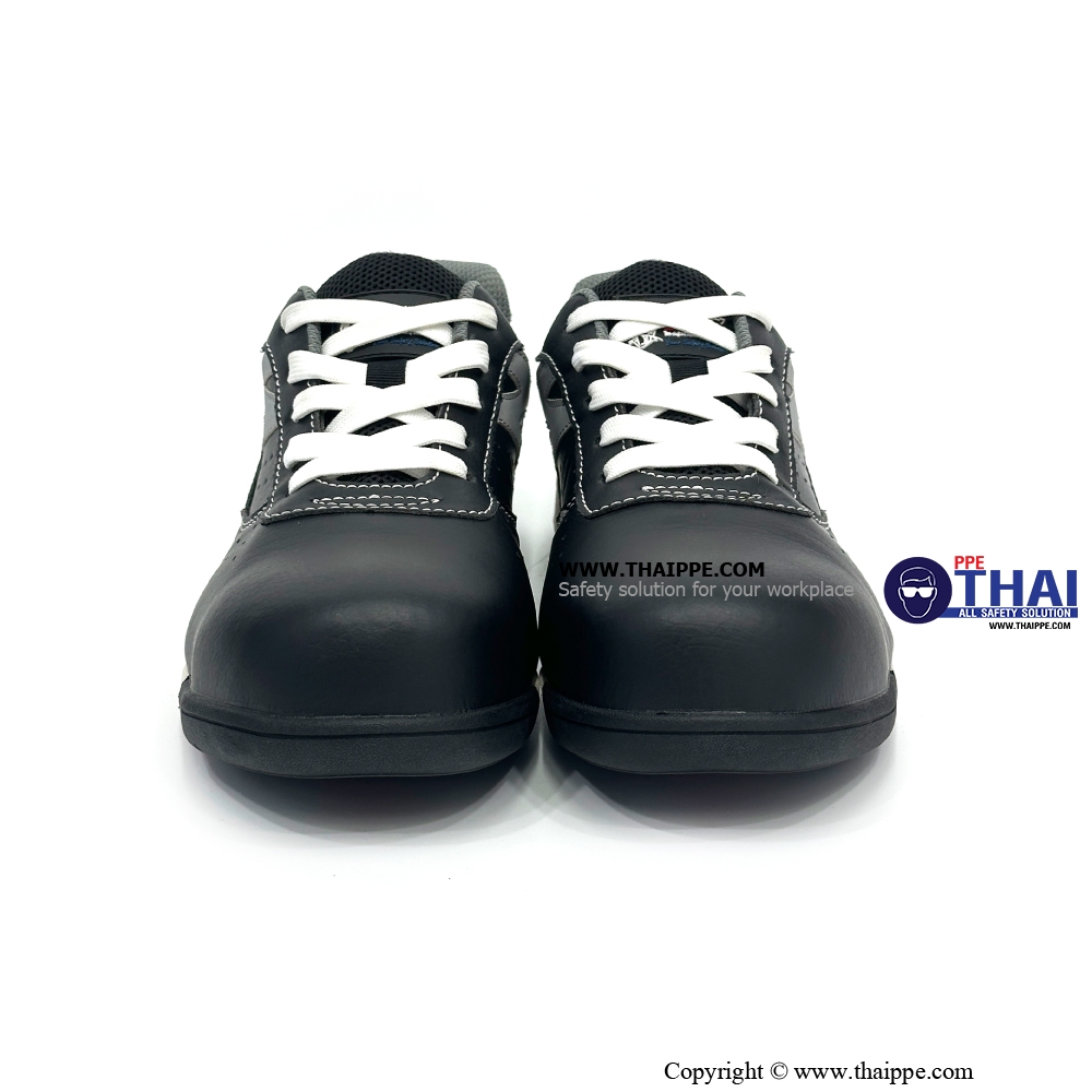 Z-California Nitrile Black [S2 SR FO HI CI] ] # BESTSAFE รองเท้านิรภัยทรง SPORT MICROFIBER LEATHER  สีดำ หัว COMPOSITE พื้น NITRILE 180°C กันทะลุ Dynaflex  ยี่ห้อ BESTSAFE