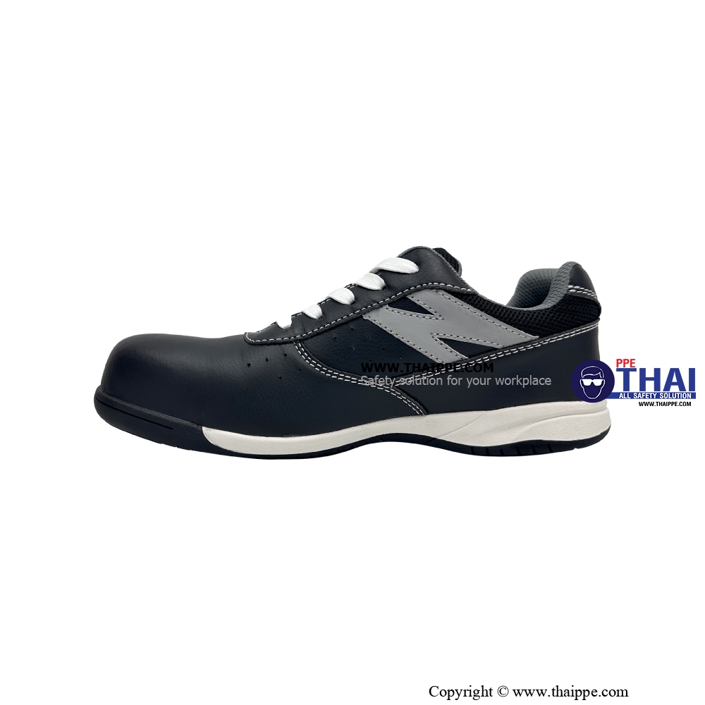 Z-California Nitrile Black [S2 SR FO HI CI] ] # BESTSAFE รองเท้านิรภัยทรง SPORT MICROFIBER LEATHER  สีดำ หัว COMPOSITE พื้น NITRILE 180°C กันทะลุ Dynaflex  ยี่ห้อ BESTSAFE