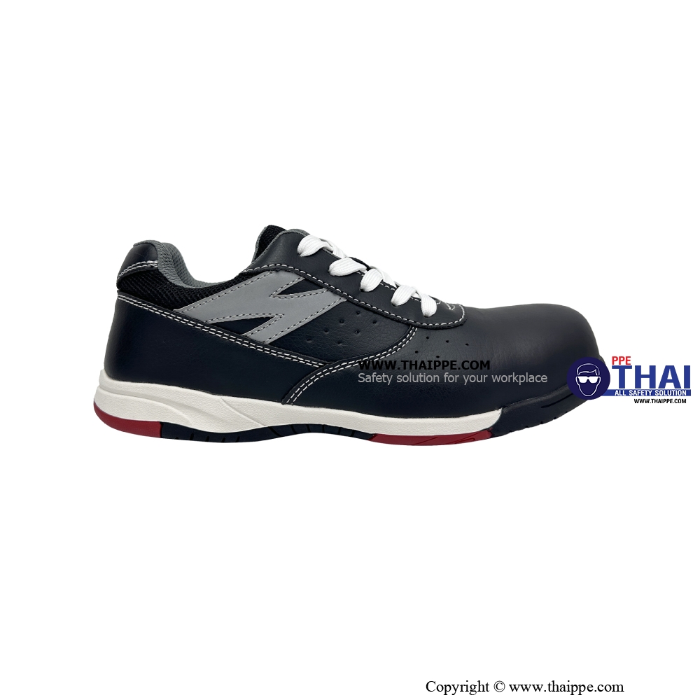 Z-California Nitrile Black [S2 SR FO HI CI] ] # BESTSAFE รองเท้านิรภัยทรง SPORT MICROFIBER LEATHER  สีดำ หัว COMPOSITE พื้น NITRILE 180°C กันทะลุ Dynaflex  ยี่ห้อ BESTSAFE