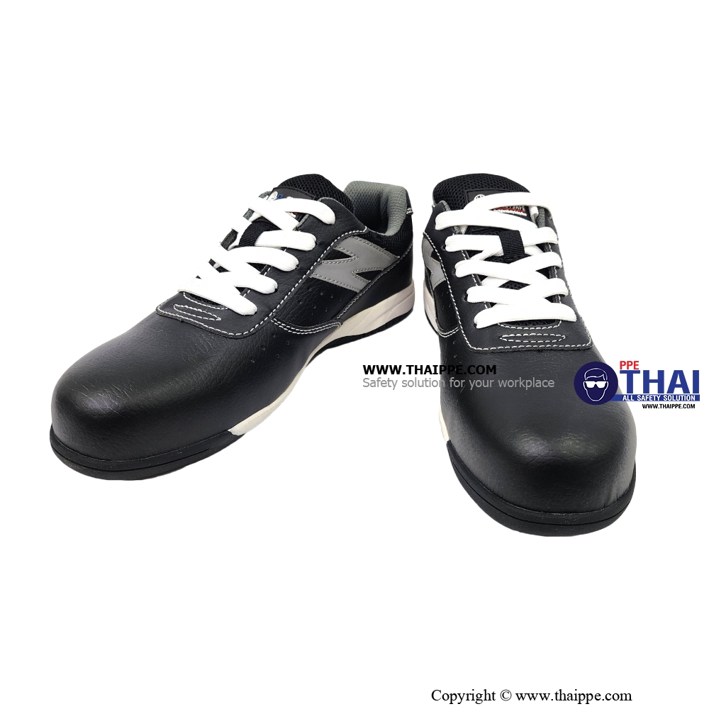 Z-California Nitrile Black [S2 SR FO HI CI] ] # BESTSAFE รองเท้านิรภัยทรง SPORT MICROFIBER LEATHER  สีดำ หัว COMPOSITE พื้น NITRILE 180°C กันทะลุ Dynaflex  ยี่ห้อ BESTSAFE