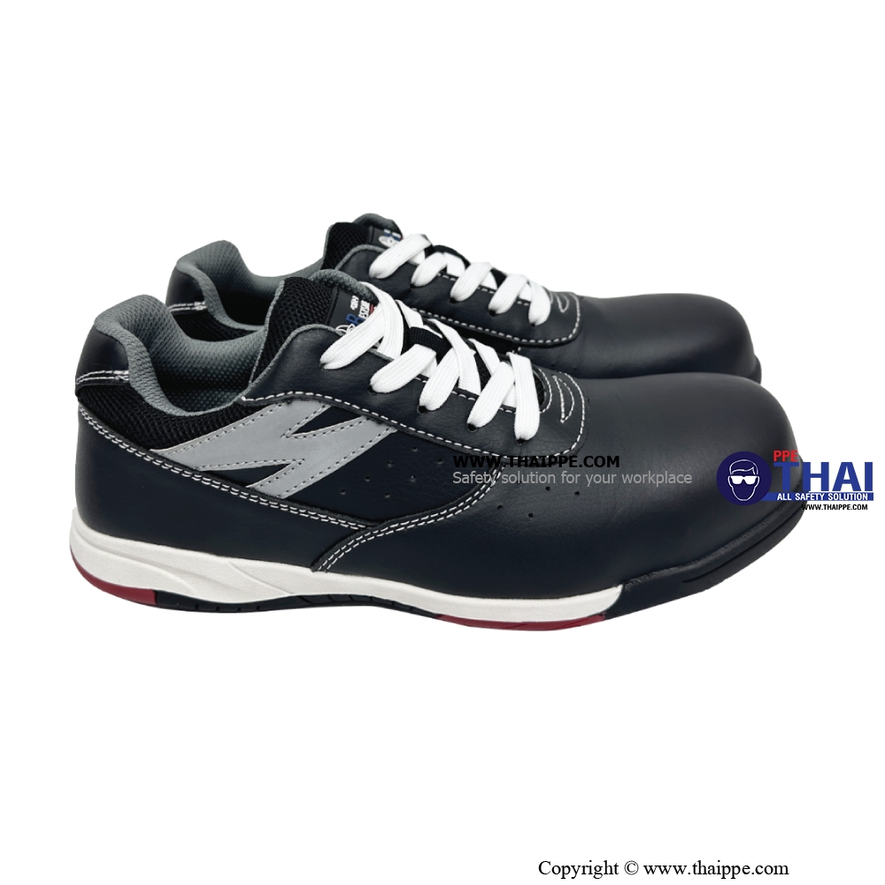 Z-California Nitrile Black [S2 SR FO HI CI] ] # BESTSAFE รองเท้านิรภัยทรง SPORT MICROFIBER LEATHER  สีดำ หัว COMPOSITE พื้น NITRILE 180°C กันทะลุ Dynaflex  ยี่ห้อ BESTSAFE