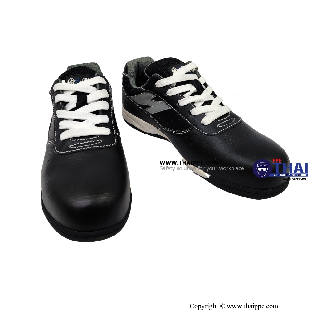 Z-California Nitrile Black [S2 SR FO HI CI] ] # BESTSAFE รองเท้านิรภัยทรง SPORT MICROFIBER LEATHER  สีดำ หัว COMPOSITE พื้น NITRILE 180°C กันทะลุ Dynaflex  ยี่ห้อ BESTSAFE