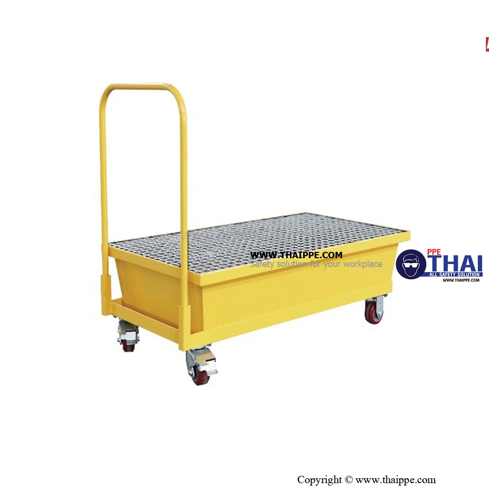 SPP013-Two-drum Poly Spill Deck Cart