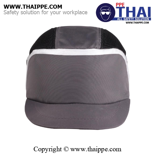 KAIZIO หมวกผ้านิรภัยเสริมโครงไฟเบอร์ แบบ Ergonomic Bumpcap  สี Grey-Black