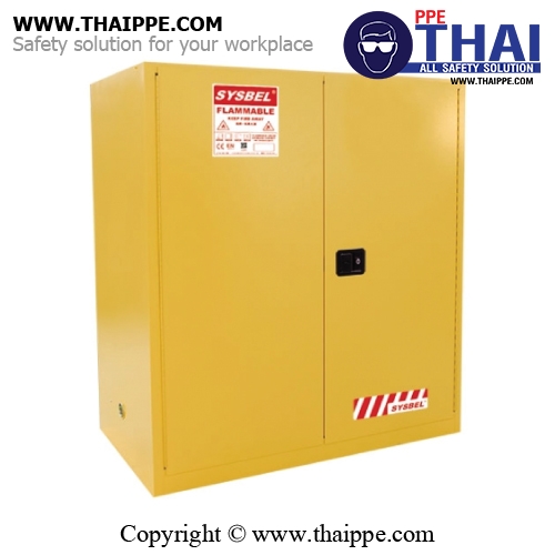 A11) #WA810115 : ตู้สำหรับเก็บของเหลวไวไฟ Flammable Cabinets 434 L 2 door (manual) Certification(CE) Packing dimension 165x150x86  SYSBEL