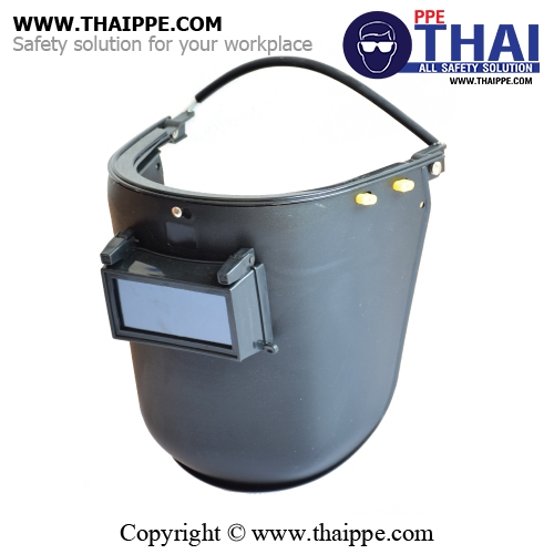 F633PA3 [WELD HEAD 02] #BESTSAFE - หน้ากากงานเชื่อมพร้อมโครงสริง/กระจก#11 สำหรับใช้งานร่วมกับหมวกนิรภัย