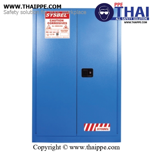 C-3) #WA810450B : ตู้สำหรับสารเคมีชนิดสารกัดกร่อน Corrosive Cabinets  170 L 2 door (manual) Certification(FM/CE) Ext dimension  165x109x46    SYSBEL