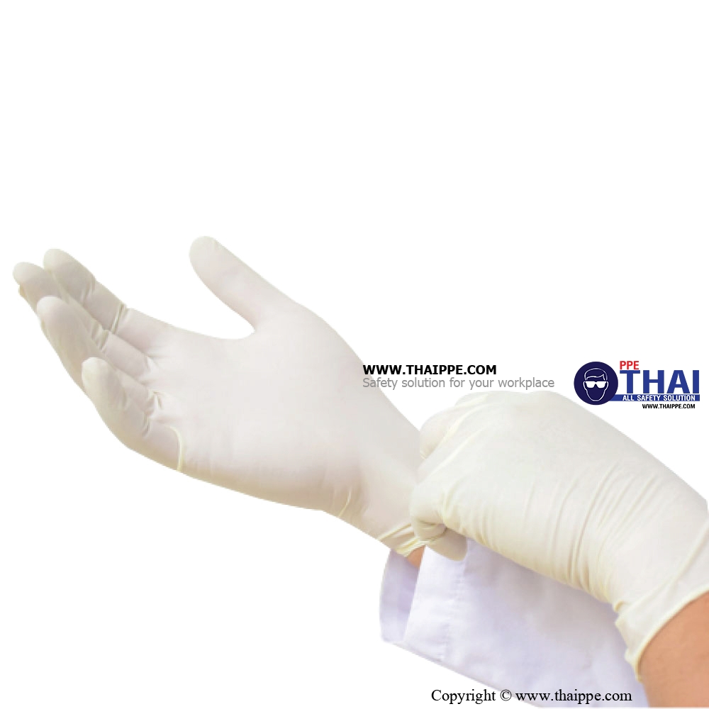 BL-0002 # BEST-GLOVE LATEX Examination glove #BESTSAFE # TH - ถุงมือสำหรับการตรวจวินิจฉัยทางการแพทย์ BESTSAFE แบบบาง - ไม่มีแป้ง Examination glove 