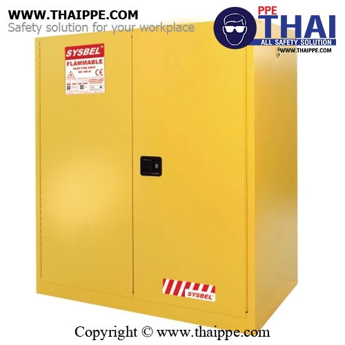 A11) #WA810115 : ตู้สำหรับเก็บของเหลวไวไฟ Flammable Cabinets 434 L 2 door (manual) Certification(CE) Packing dimension 165x150x86  SYSBEL