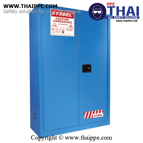 C-3) #WA810450B : ตู้สำหรับสารเคมีชนิดสารกัดกร่อน Corrosive Cabinets  170 L 2 door (manual) Certification(FM/CE) Ext dimension  165x109x46    SYSBEL