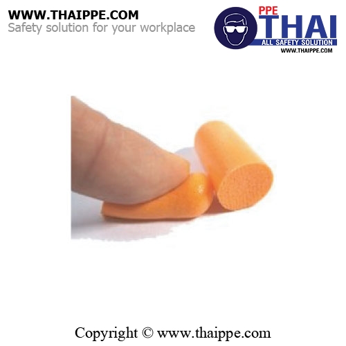 ปลั๊กอุดหูลดเสียงโฟมไม่มีสาย EAR-FEP03 ชนิดแบบเติม ส้ม [500 คู่ / แพ็ค] # BESTSAFE