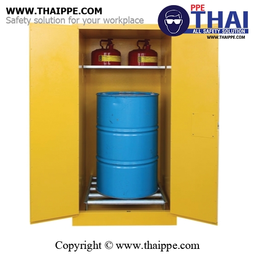  A9) #WA810550 : ตู้สำหรับเก็บของเหลวไวไฟ Flammable Cabinets 207 L 2 door (manual) Certification(CE) Ext dimension  165x86x86  SYSBEL