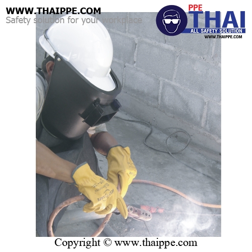 F633PA3 [WELD HEAD 02] #BESTSAFE - หน้ากากงานเชื่อมพร้อมโครงสริง/กระจก#11 สำหรับใช้งานร่วมกับหมวกนิรภัย