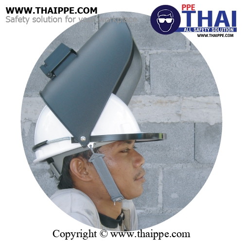 F633PA3 [WELD HEAD 02] #BESTSAFE - หน้ากากงานเชื่อมพร้อมโครงสริง/กระจก#11 สำหรับใช้งานร่วมกับหมวกนิรภัย