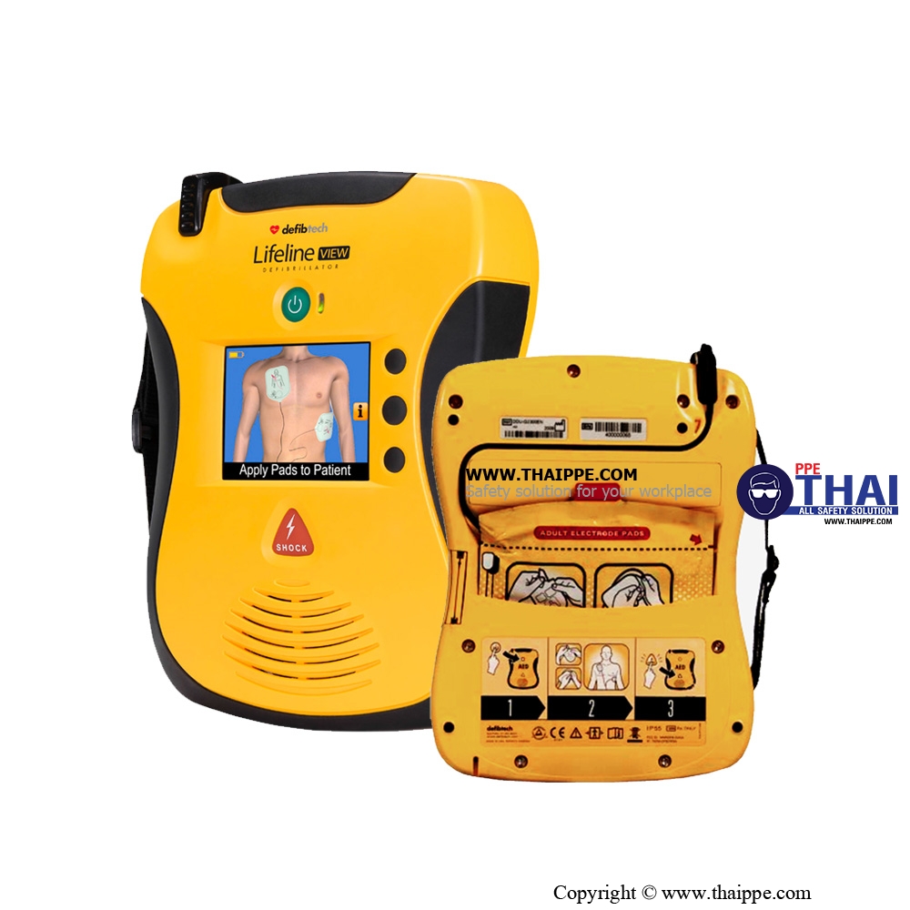 DEFIBTECH-AED #เครื่องกระตุ้นหัวใจด้วยไฟฟ้าชนิดอัตโนมัติ Lifeline View (Thai+English)