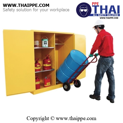 A11) #WA810115 : ตู้สำหรับเก็บของเหลวไวไฟ Flammable Cabinets 434 L 2 door (manual) Certification(CE) Packing dimension 165x150x86  SYSBEL