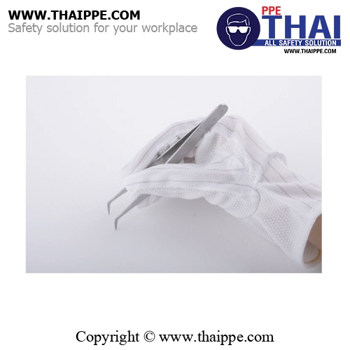 ถุงมือชนิด ANTI-STATIC ESD DOTTING PVC GLOVE # BESTSAFE