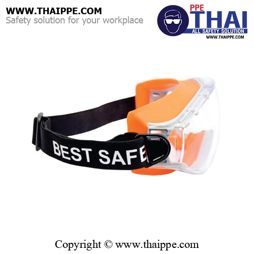 Goggle13 แว่นครอบตา กันสารเคมี+ฝ้า #เลนส์ใส # BESTSAFE