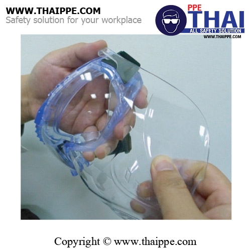  # Flim goggle G16 แว่นครอบตาเลนส์ใส  กันสารเคมี+ฝ้า (10 pcs : box) # BESTSAFE