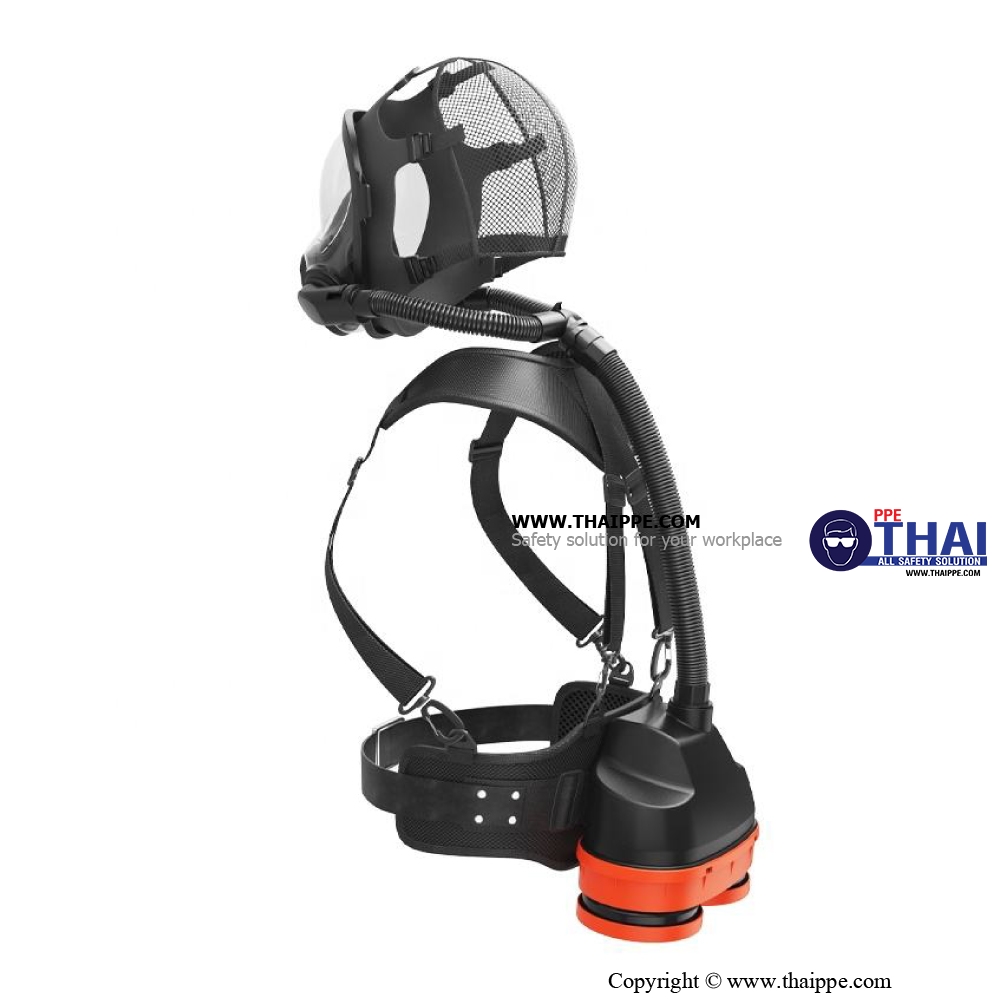 BS-3002 # PAPR-CHEM & PARTICLE fan unit # เครื่องจ่ายอากาศ- หน้ากากทำงานด้วยแบตเตอรี่ CHEMICAL x1 SET 