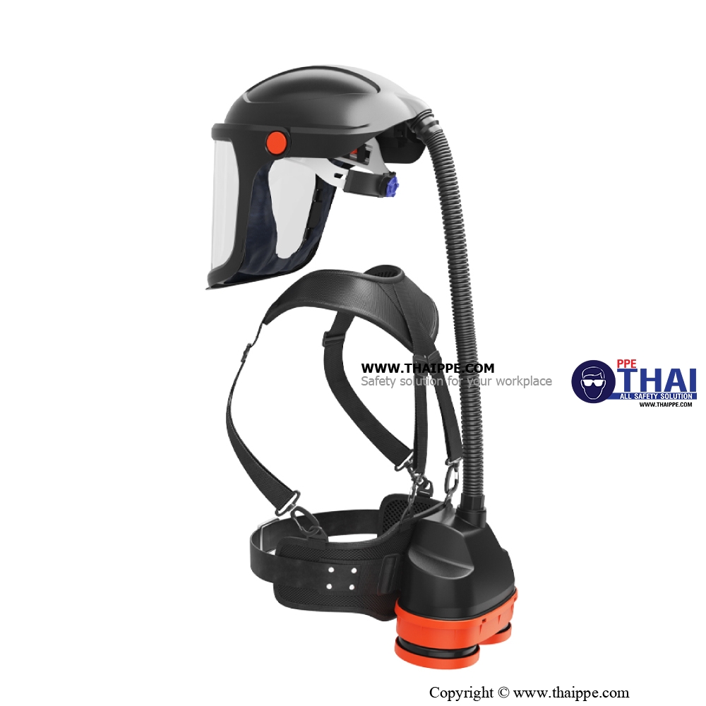 BS-3002 # PAPR-CHEM & PARTICLE fan unit # เครื่องจ่ายอากาศ- หน้ากากทำงานด้วยแบตเตอรี่ CHEMICAL x1 SET 