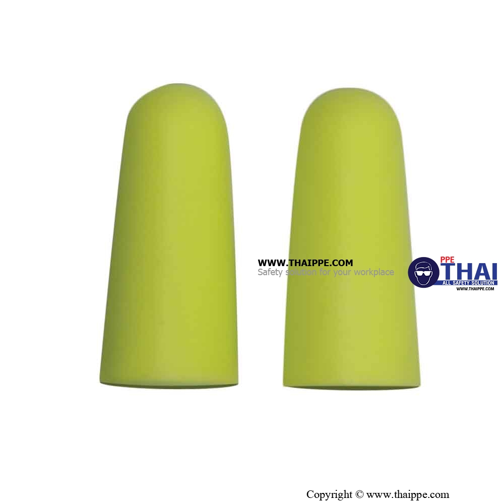 ปลั๊กอุดหูลดเสียงโฟมไม่มีสาย VISIBLE-03 ชนิดแบบเติม สีเขียว [500 คู่ / แพ็ค] # BESTSAFE