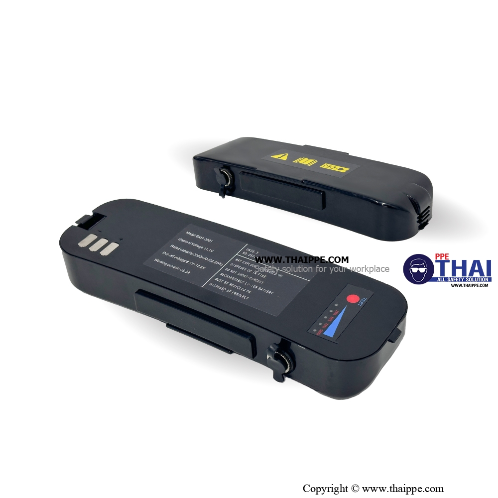 Standard lithium battery แบตเตอรี่มาตฐาน 3000mAh/33.3Wh สำหรับเครื่องจ่ายอากาศ PAPR PARTICLE #BESTSAFE