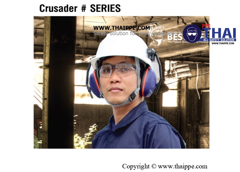 CL-711 แว่นตานิรภัยเลนส์ใส Crusader # BESTSAFE