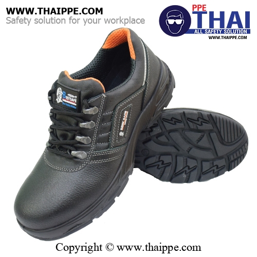 H01-HEAT TECH [SB EH HRO, S1] รองเท้านิรภัยหุ้มส้น สีดำ พื้น PU/R  ป้องกันไฟฟ้า 18 kV ยี่ห้อ BESTSAFE size 39