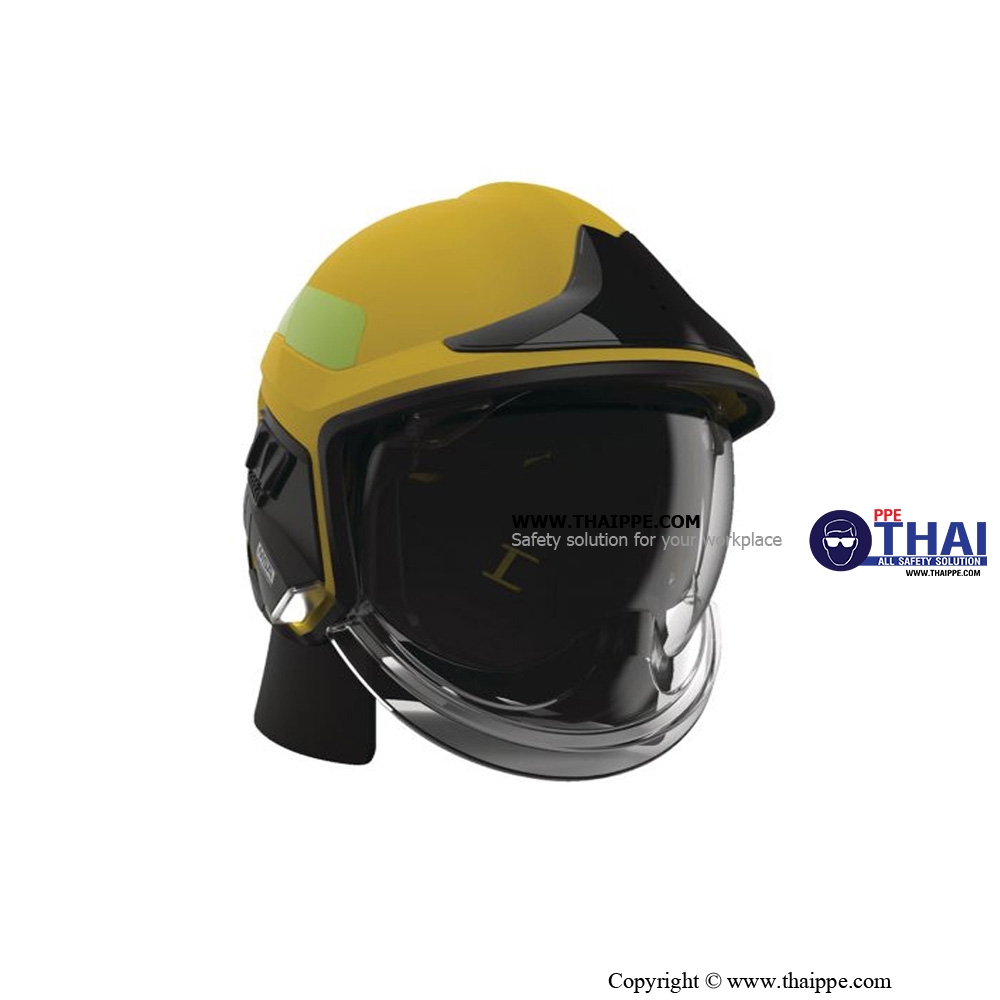 Helmet, Cairns XF1, glossy yellow หมวกดับเพลิง ยี่ห้อ MSA