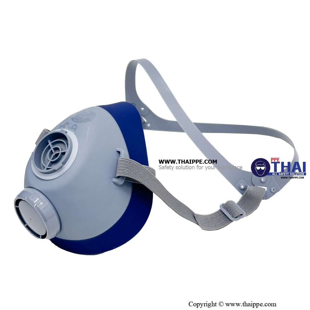 2828  หน้ากากท่อเดียวครึ่งหน้า Low-Resistance High-Efficiency Comfort Silicone Single-Cartridge Respirator