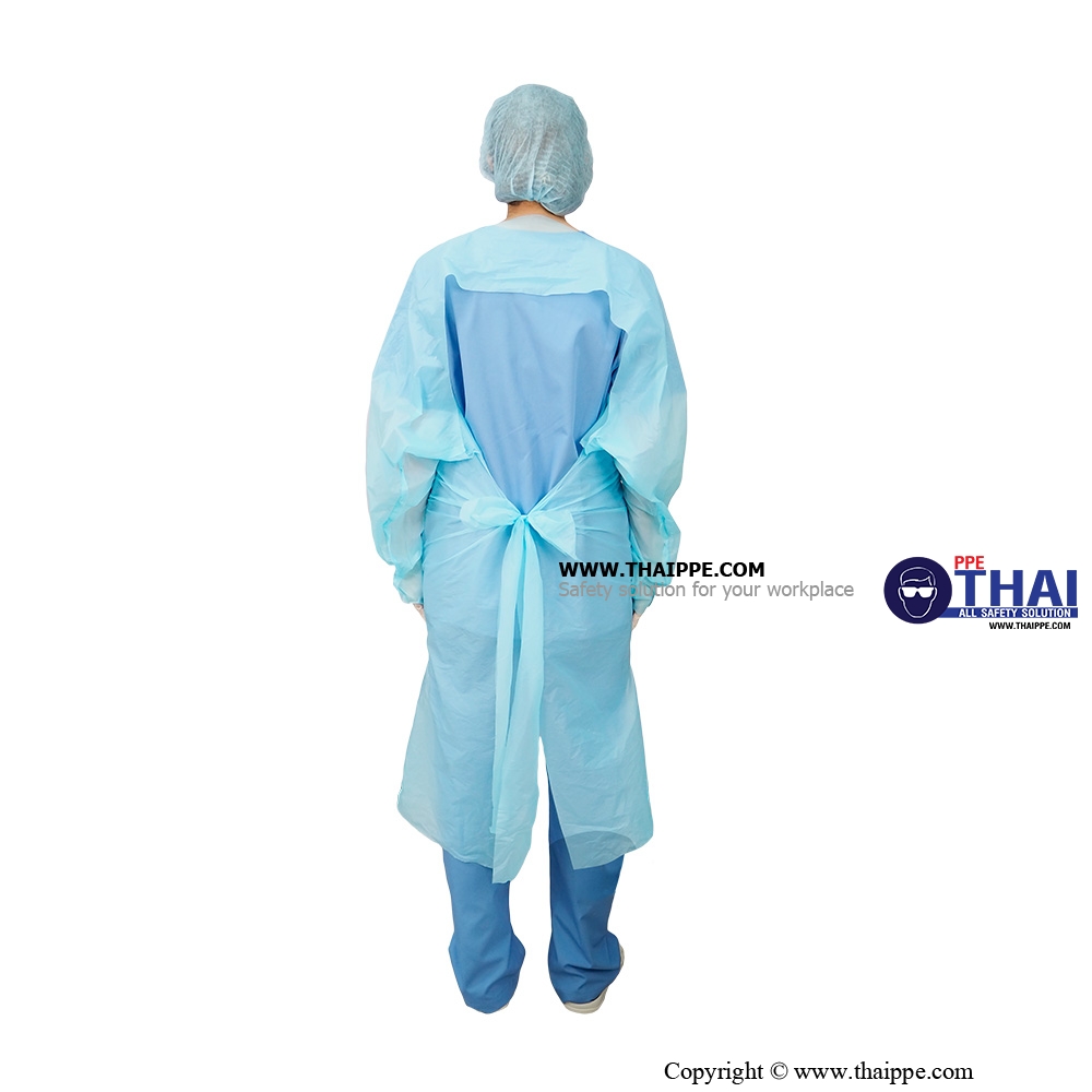 ISOLATE GOWN [CPE] # BESTSAFE ชุดกาวน์พลาสติก [CPE]