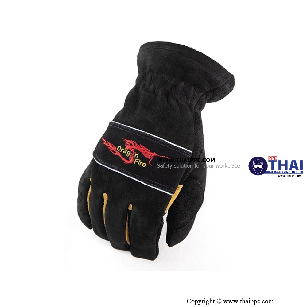 Alpha-X # ถุงมือสำหรับงานดับเพลิง NPFA ยี่ห้อ DRAGON, Certified : NFPA 1971 :2018