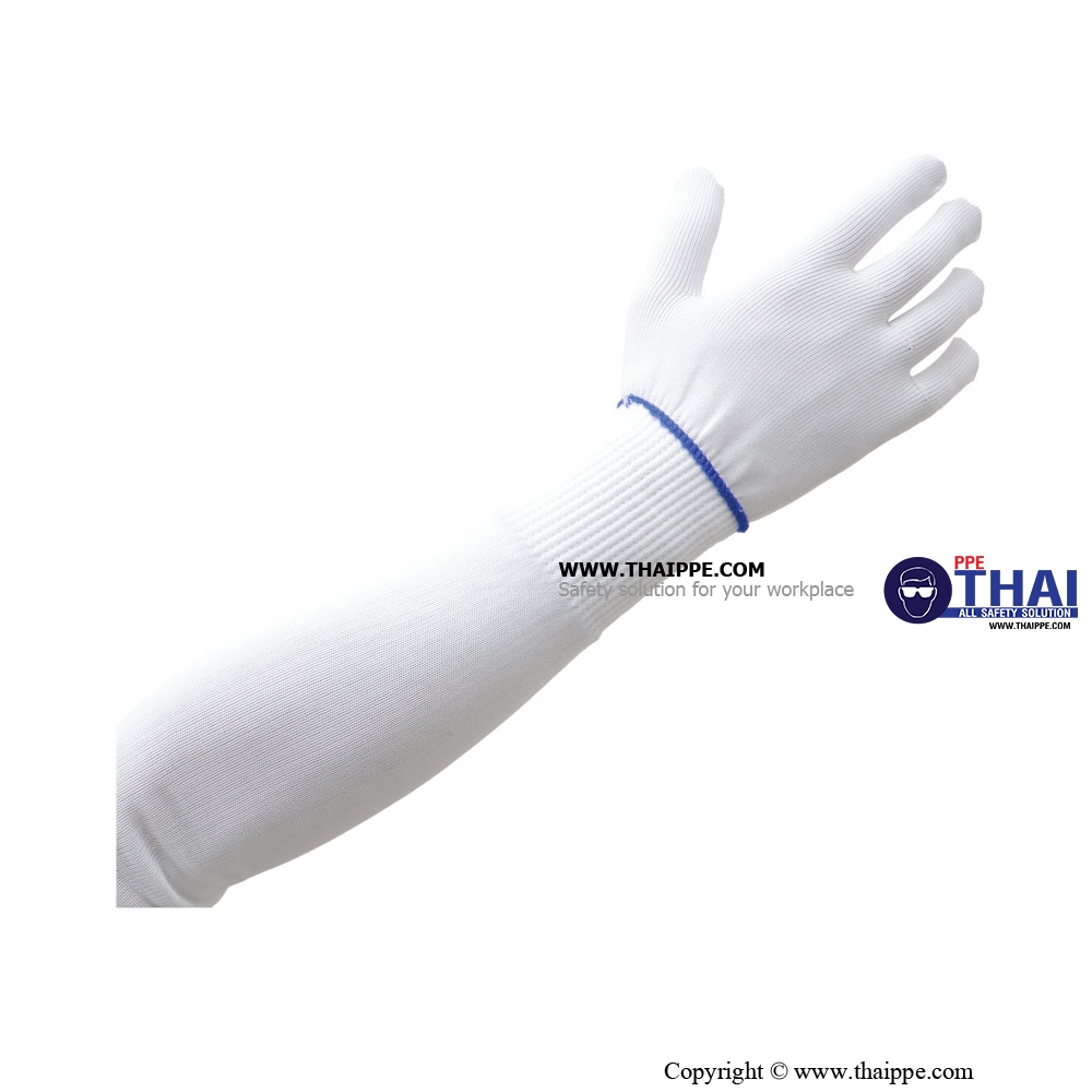 BESTSAFE - NYLON # MICROTECH SLEEVE FIT-COOLING-COMFORT NY-W-16 นิ้ว ปลอกแขนผ้า MICROTECH #ขาว