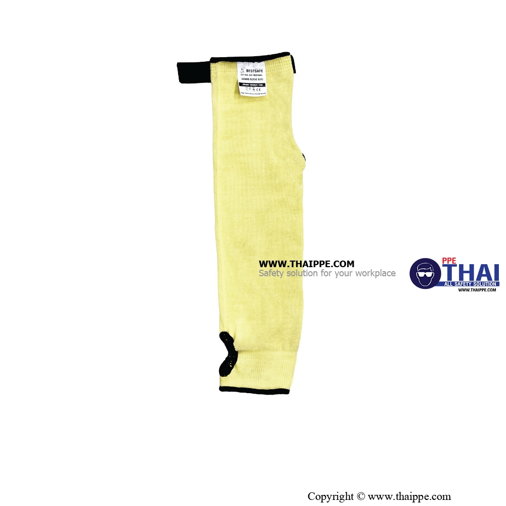 BESTSAFE - ARAMID SLEEVE CUT3 #AM-01-18 นิ้ว ปลอกแขนกันบาดและทนความร้อน