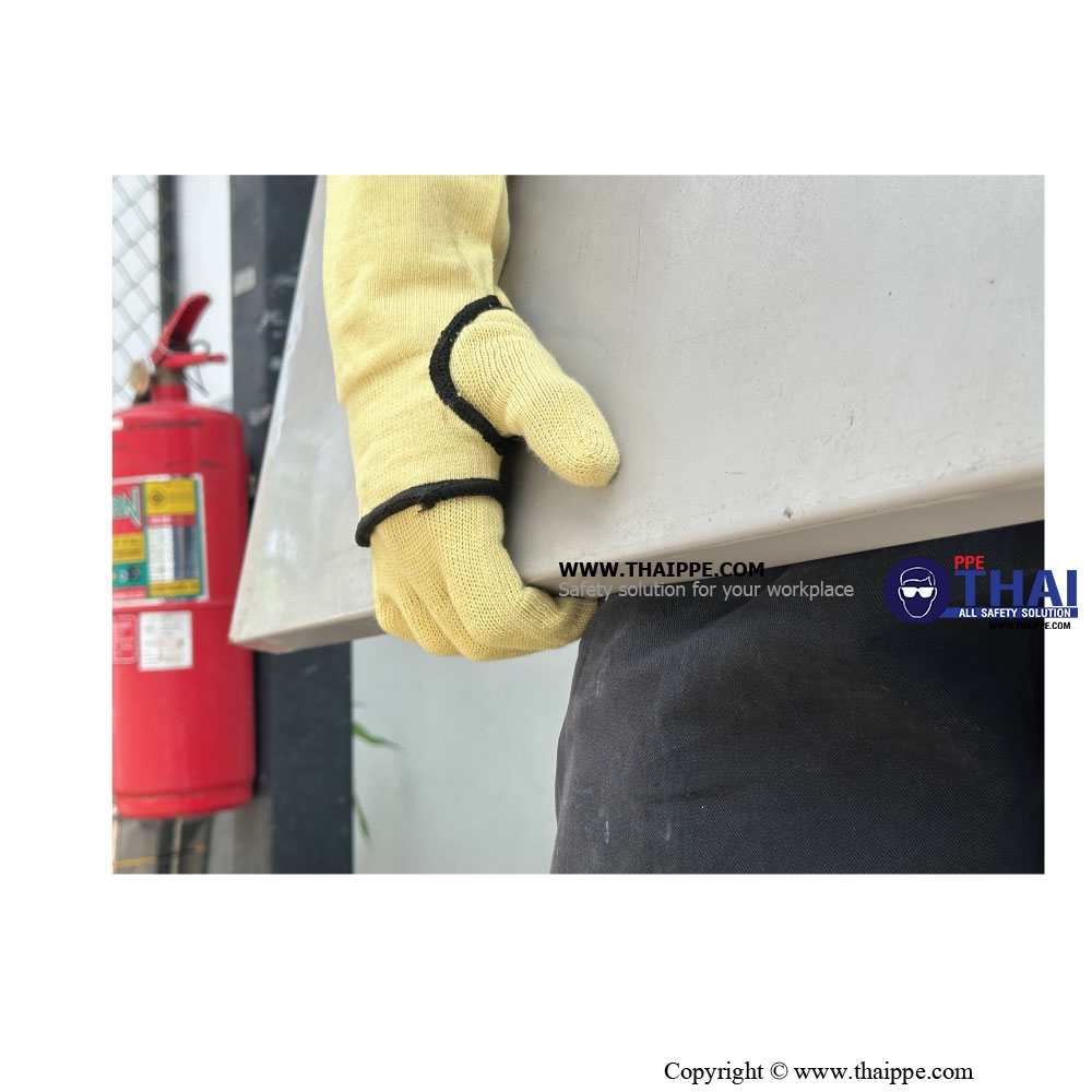 BESTSAFE - ARAMID SLEEVE CUT3 #AM-01-18 นิ้ว ปลอกแขนกันบาดและทนความร้อน