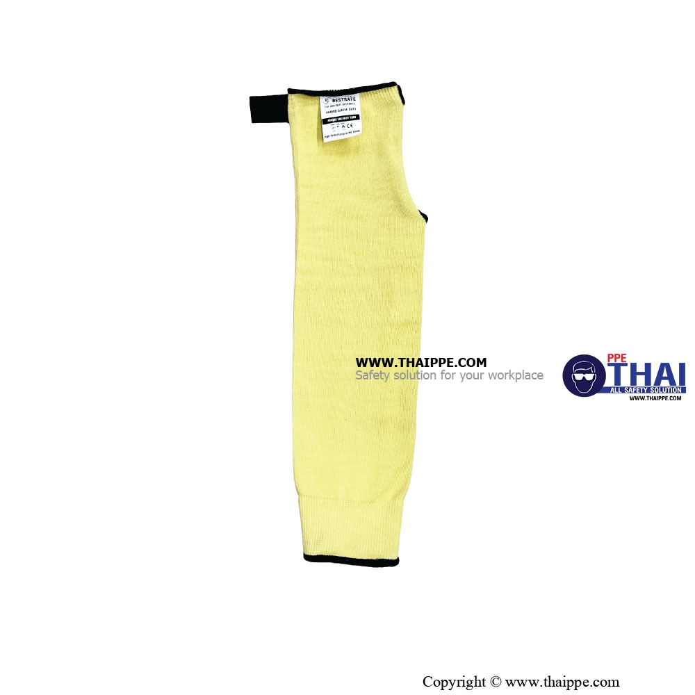 BESTSAFE - ARAMID SLEEVE CUT3 #AM-02-18 นิ้ว ปลอกแขนกันบาดและทนความร้อน