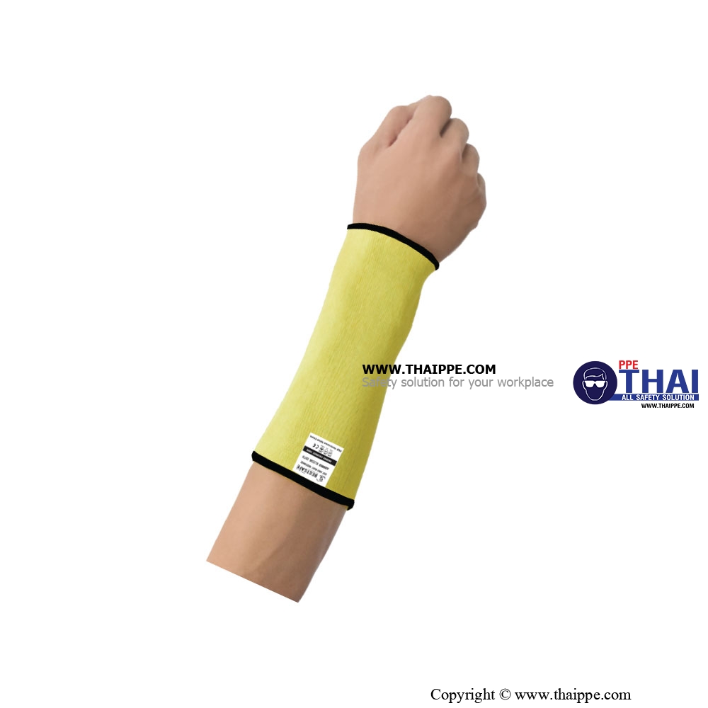 BESTSAFE - ARAMID SLEEVE CUT3 #AM-04-8 นิ้ว ปลอกแขนกันบาดและทนความร้อน