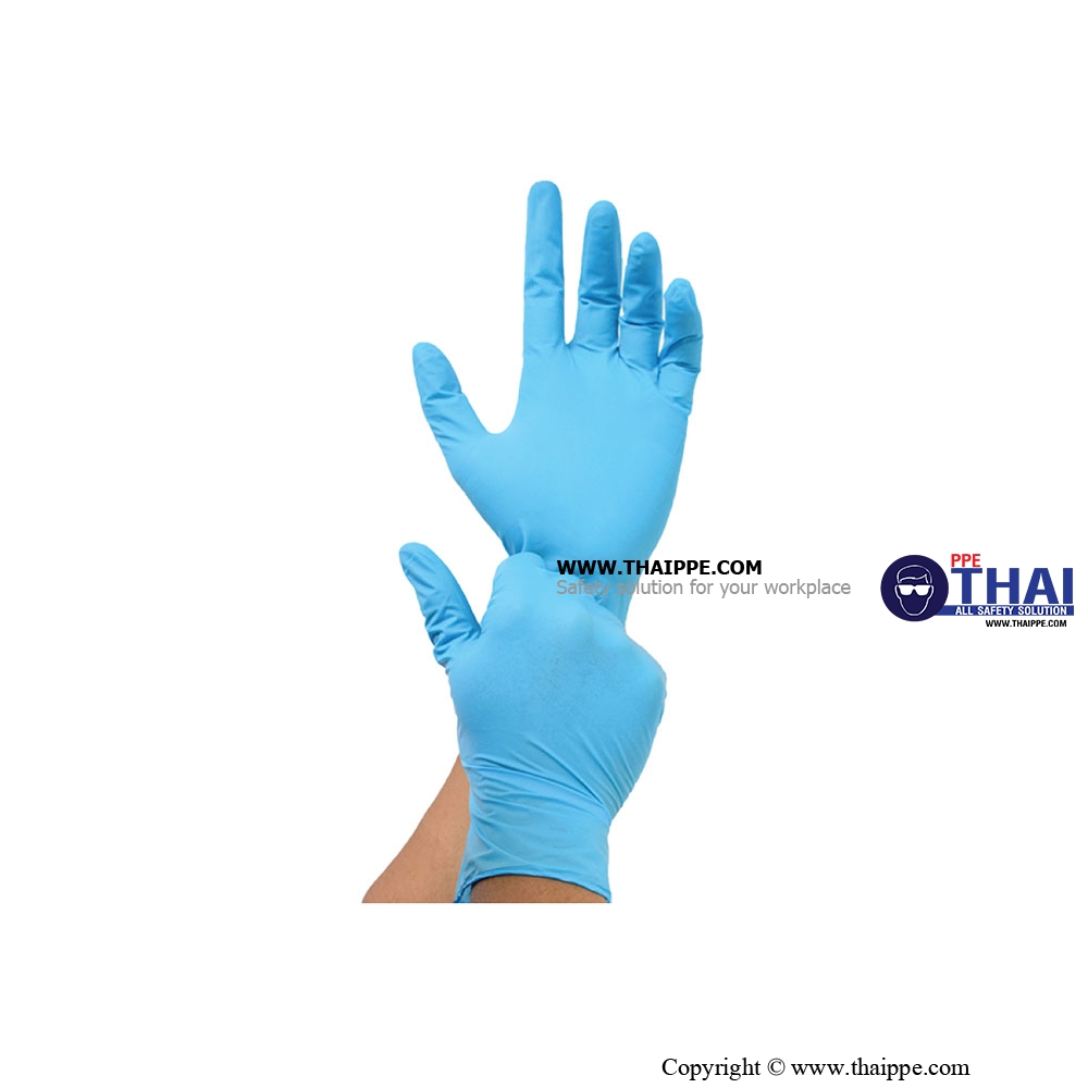 BG-0002 Sensitive Touch # NITRILE Examination glove # TH - ถุงมือสำหรับการตรวจโรคแบบบาง - ไม่มีแป้ง Examination glove 
