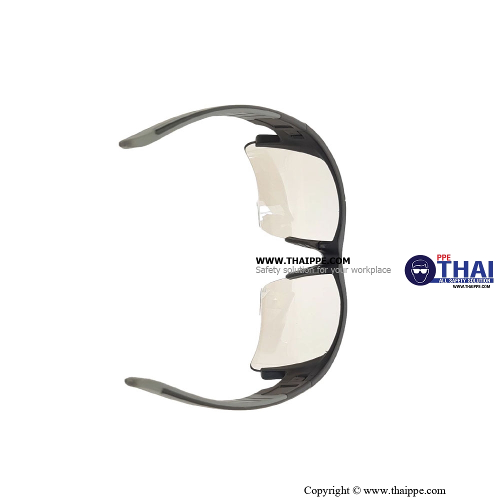 BRAVO A012-M แว่นตานิรภัยเลนส์ใสฉาบปรอท ยี่ห้อ BESTSAFE