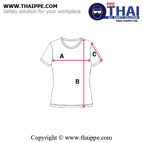 เสื้อ T-SHIRT ผู้หญิง ผ้า Cotton 100% คอกลม