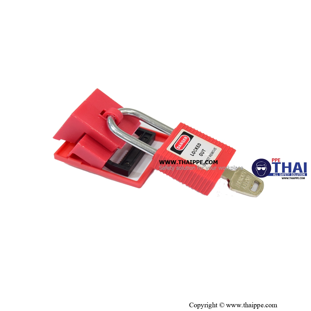 KD-PL21 กุญแจสำหรับล็อคอุปกรณ์ ขนาด 1.5 นิ้ว ยี่ห้อ BESTSAFE สี : แดง